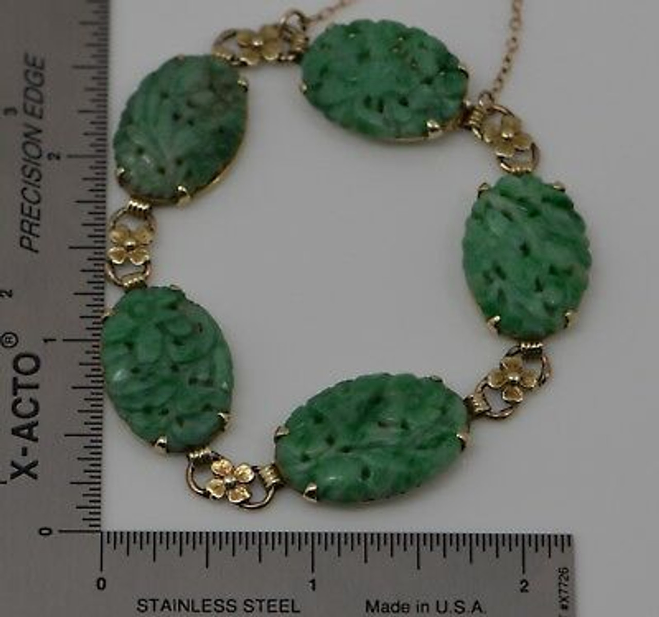 12mm Carved Jade Bangle Bracelet | Ross-Simons